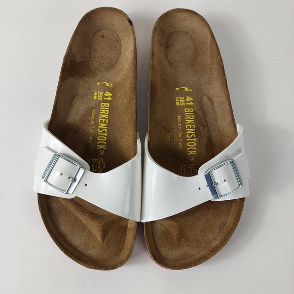 Birkenstock White Sandals - 41 Narrow (Women’s 10.5) - Picture 2 of 10
